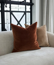 Load image into Gallery viewer, Velvet Cushion Cover | Cinnamon