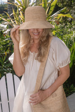 Load image into Gallery viewer, Hat | Crystal Wide Brim Hat | Natural Raffia