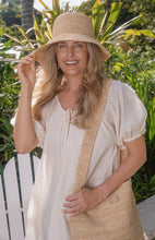 Load image into Gallery viewer, Hat | Crystal Wide Brim Hat | Natural Raffia