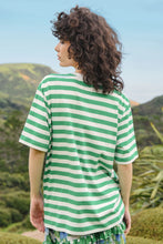 Load image into Gallery viewer, Curate | Green Living T-Shirt | Green Stripe