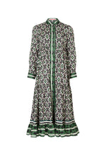 Load image into Gallery viewer, Cooper | Dressing Game Dress | Green Geo