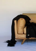 Load image into Gallery viewer, Blanket / Wool + Cotton Blend / Jett