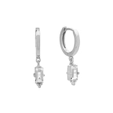 Load image into Gallery viewer, Earrings | Huggie Hanging | Silver
