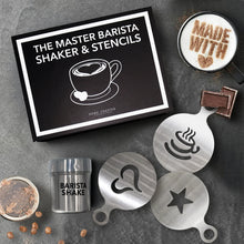 Load image into Gallery viewer, The Master Barista Shaker & Stencils Book Box