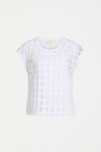 Load image into Gallery viewer, Grid Burnout Top | White