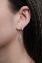 Load image into Gallery viewer, Zafino | Esther Huggie Earrings | Silver