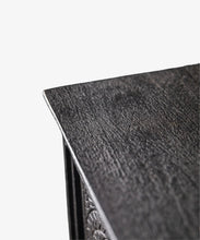 Load image into Gallery viewer, Handcarved Wooden Console | Black