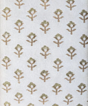 Load image into Gallery viewer, Flower Handblock Velvet Cushion Cover