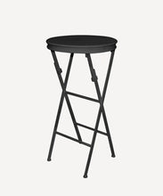 Load image into Gallery viewer, Folding Side Table Black