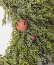Load image into Gallery viewer, Pine Heart Wreath With Bells