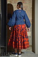 Load image into Gallery viewer, Just The Icing Skirt - Navy Floral
