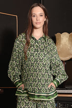 Load image into Gallery viewer, Cooper | Let The Sun Shine Shirt | Green Geo