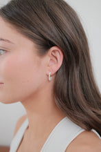 Load image into Gallery viewer, Ally Hoop | Gold| Pearl Earring