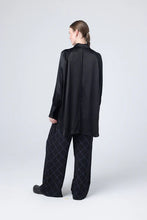 Load image into Gallery viewer, Company of Strangers | Perfect Day Shirt | Black Oil | Satin Rayon