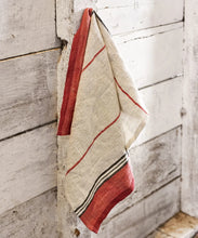 Load image into Gallery viewer, Selvedge Stripe Linen TeaTowel