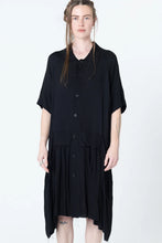 Load image into Gallery viewer, Company of Strangers | Salon Dress | Black Seersucker