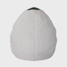 Load image into Gallery viewer, Leaf Vase in Matt White | Green Interior