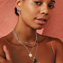 Load image into Gallery viewer, Wandering | Huggie Earrings | Green Onyx