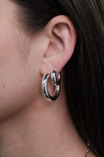 Load image into Gallery viewer, Zafino | Lina Hoop | Silver | Small