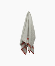 Load image into Gallery viewer, Red Selvedge Stripe Linen Tablecloth