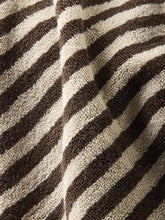 Load image into Gallery viewer, Wide Stripe Cotton Towel Range | Cocoa/Bone