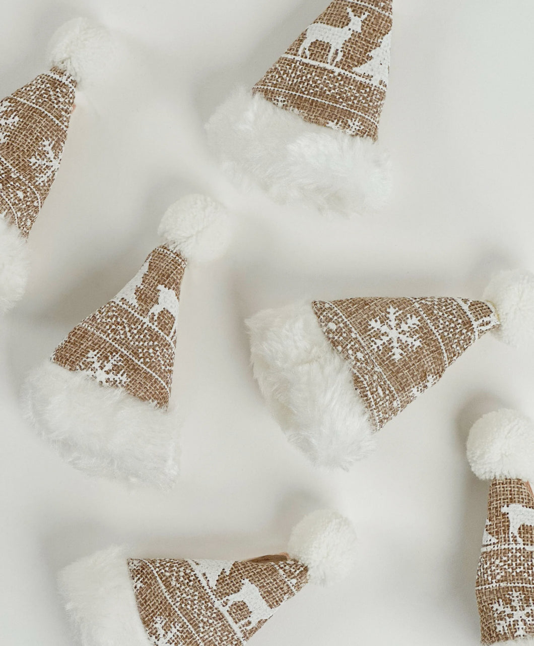 Santa's Hat (Clip) |  Printed Fabric