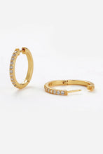 Load image into Gallery viewer, Catalina Hoop | Gold | Crystal Earrings
