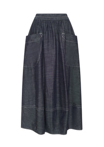 Avrid Skirt | Chambray