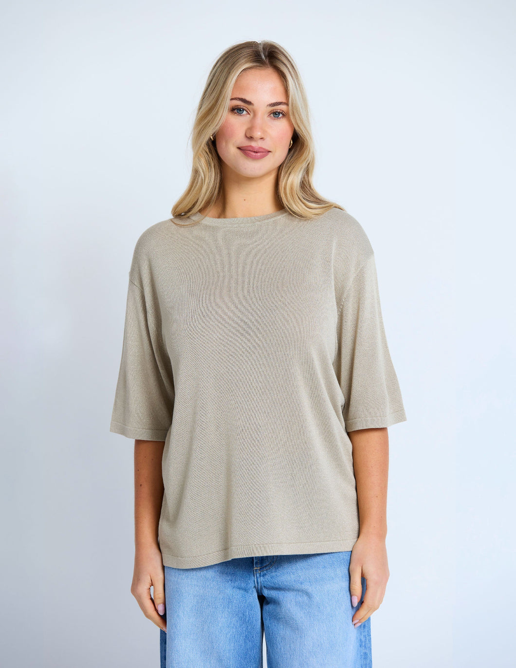 Aretha Knit | Gold Shimmer