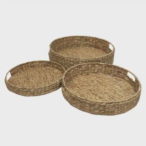 Water Hyacinch Round Trays
