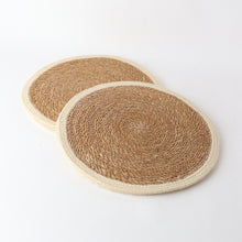 Load image into Gallery viewer, Seagrass + Jute Placemat | Round
