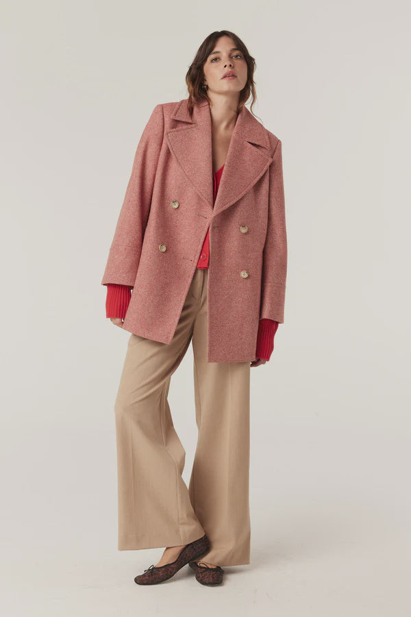 Brenan Coat | Red Twill