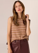 Load image into Gallery viewer, POL Carmel Striped Vest | Camel Blush
