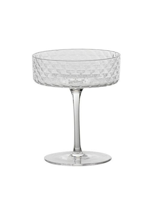 Crystal Goblet Champagne Glass | Set of 2