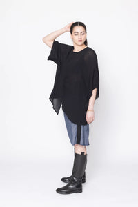 Company of Strangers | Contrast Tee | Black