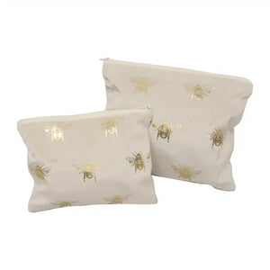 Velvet Bee Toilet Bag S2 | Pearl/Gold