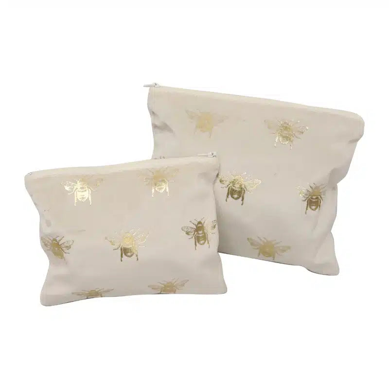 Velvet Bee Toilet Bag S2 | Pearl/Gold