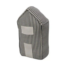Load image into Gallery viewer, Doorstop House Stripe | Grey + White

