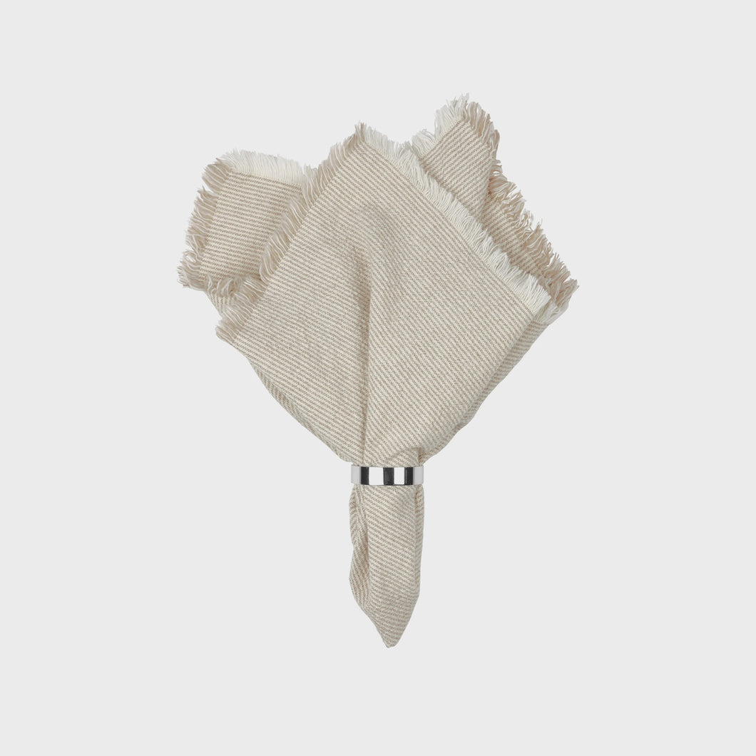 Elouise Napkin - Off White|Taupe