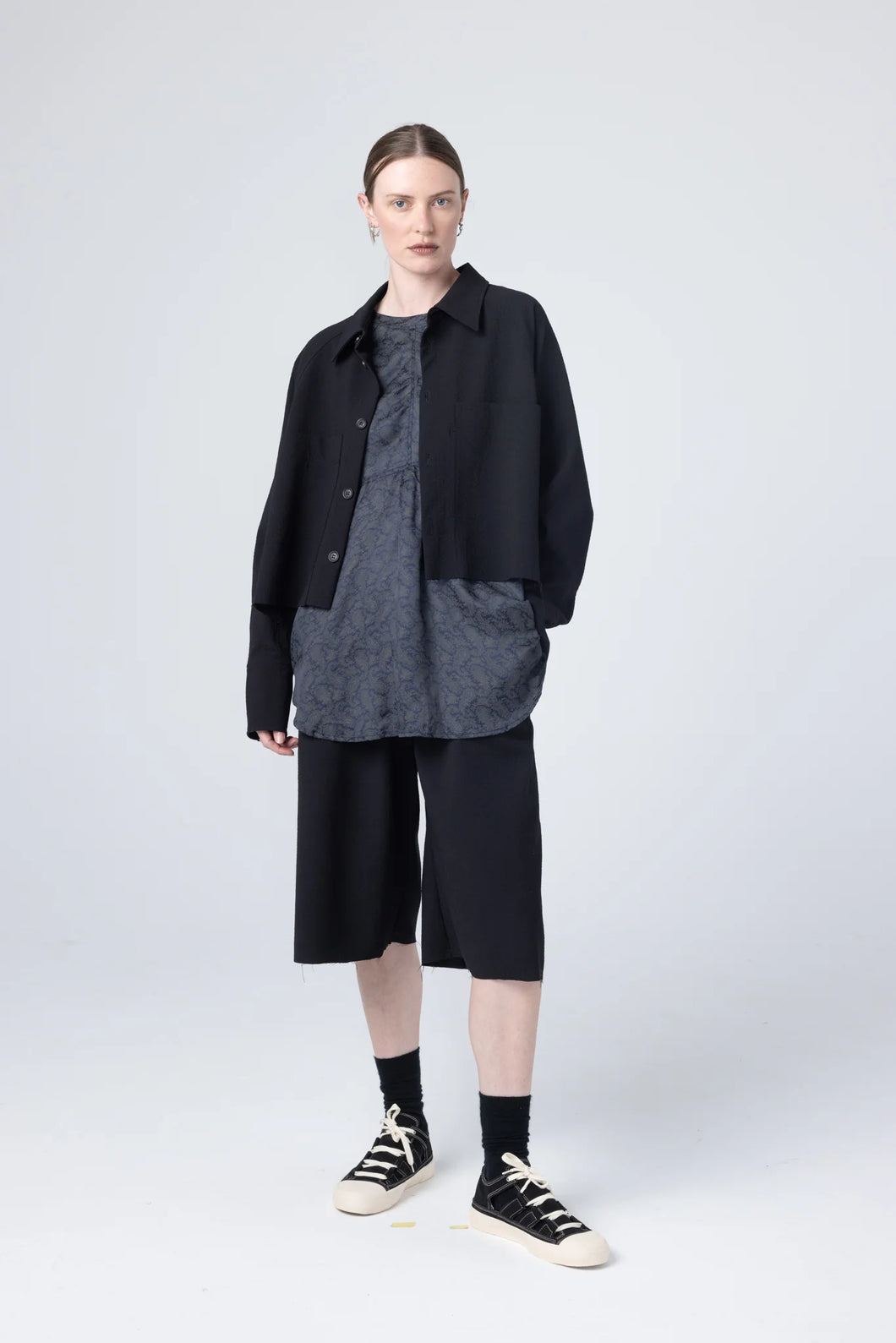 Exit Jacket | Black | Textured Wool