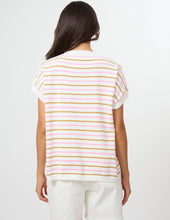 Load image into Gallery viewer, Stella + Gemma | Gwen Tee - Milk|Pink|Bronze Stripe
