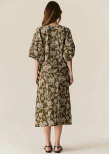 Hugo Skirt - Khaki Embroidery
