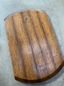 Narrow Barrel Top Serving Board