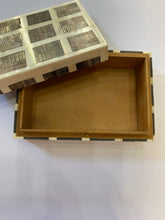Load image into Gallery viewer, Squared Bone Box White Lines- Shagreen Horn
