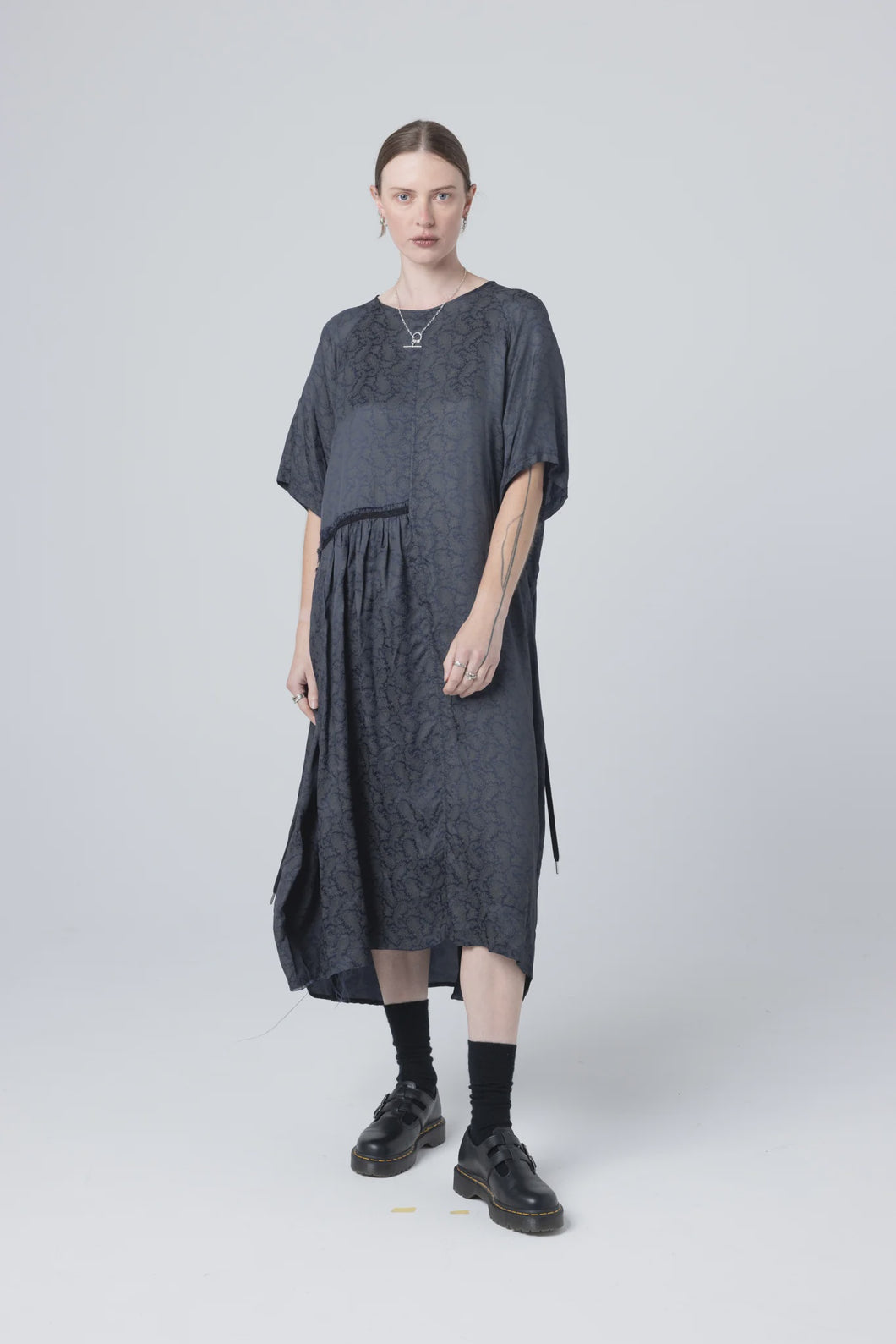 We Float Dress | Ink Paisley