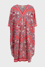 Load image into Gallery viewer, Kaftan Kutie Dress | Pink Border

