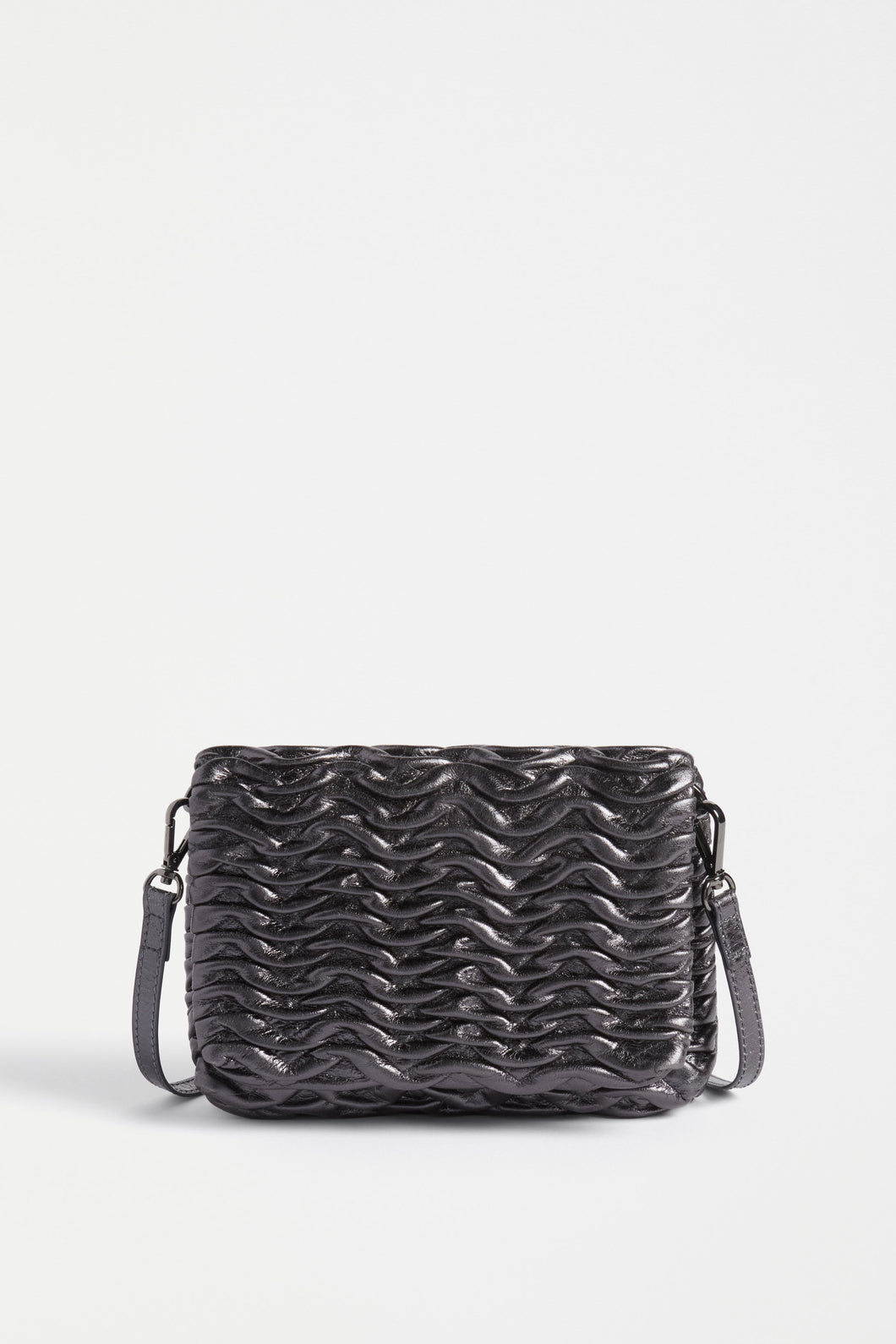 Plissi Crossbody Bag | Black