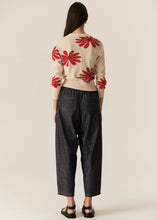 Load image into Gallery viewer, Lask Daisy Cardigan | Ecru/Red
