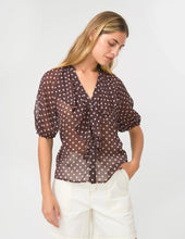 Load image into Gallery viewer, Stella + Gemma - Monet Blouse | Chocolate
