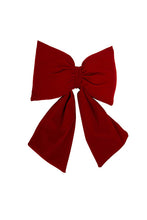 Load image into Gallery viewer, Velvet Bow With Clip - Medium
